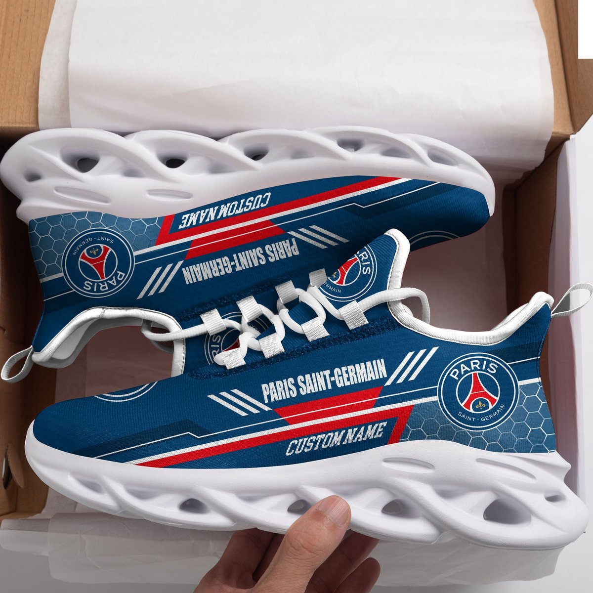 Paris Saint-germain Custom Personalized Max Soul Sneakers Running Sports Shoes For Men Women Football Fan Football Fan For Men Women