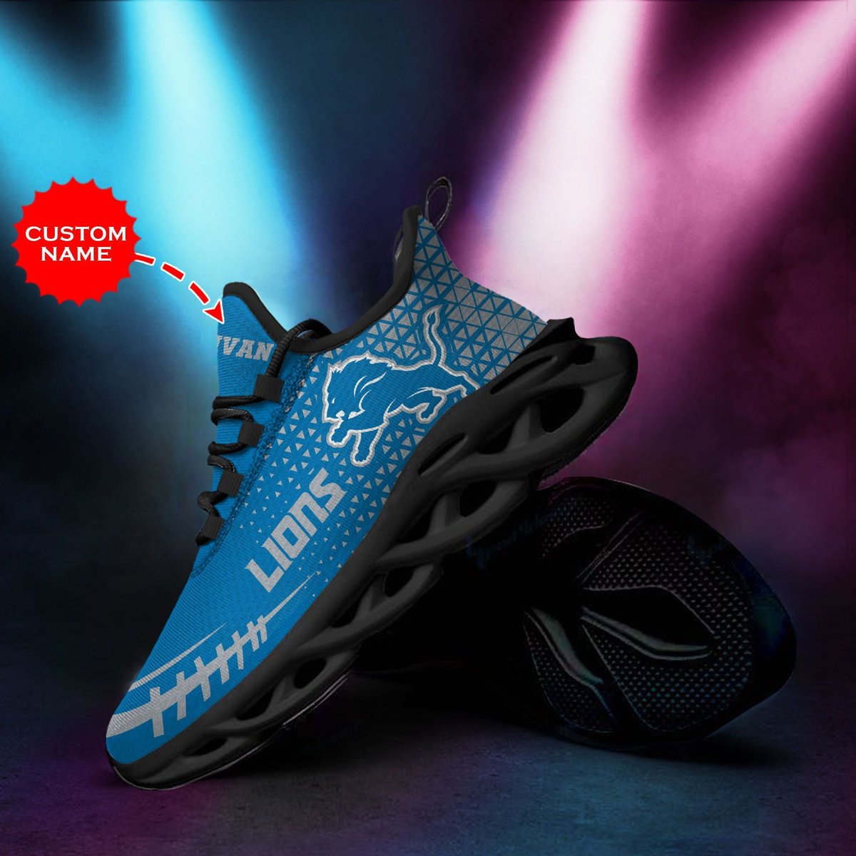 Detroit Lions Custom Personalized Max Soul Sneakers Running Sports Shoes For Men Women For Men Women