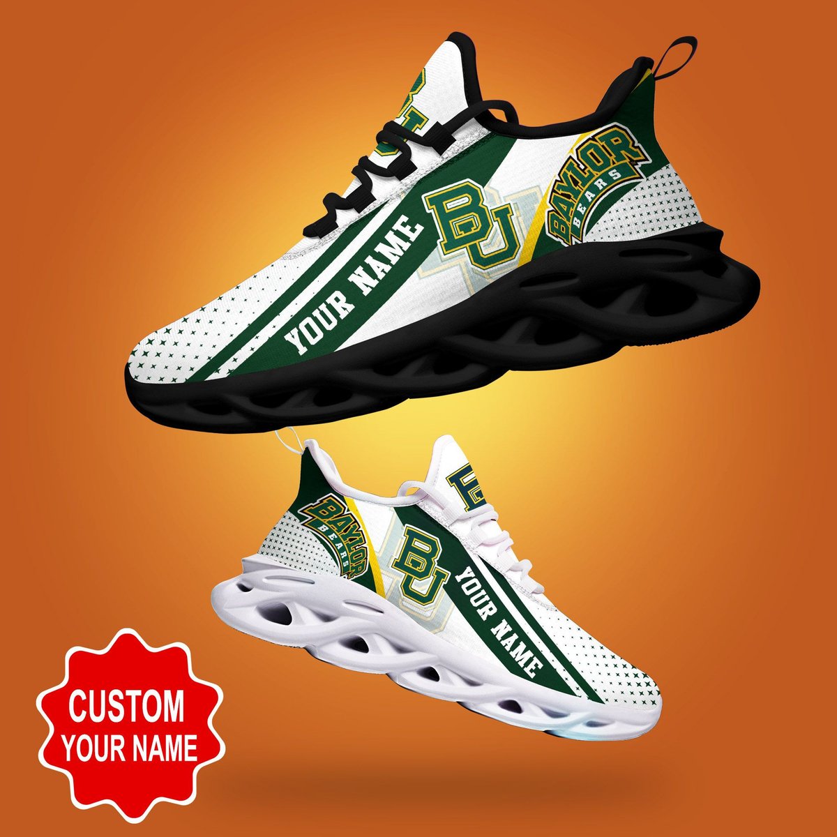 Aylor Bears Ncaa2 Personalized Max Soul Sneakers New Trending Gift For Sport Lovers, Perfect Choice Camping Travel