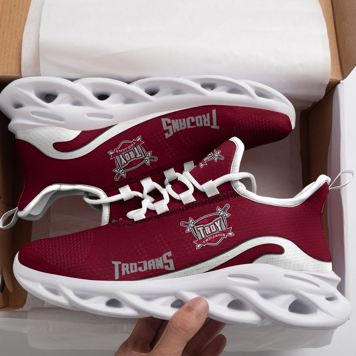 Troy Trojans New Trending D Printed Max Soul Clunky Sneaker Shoes For Men Women