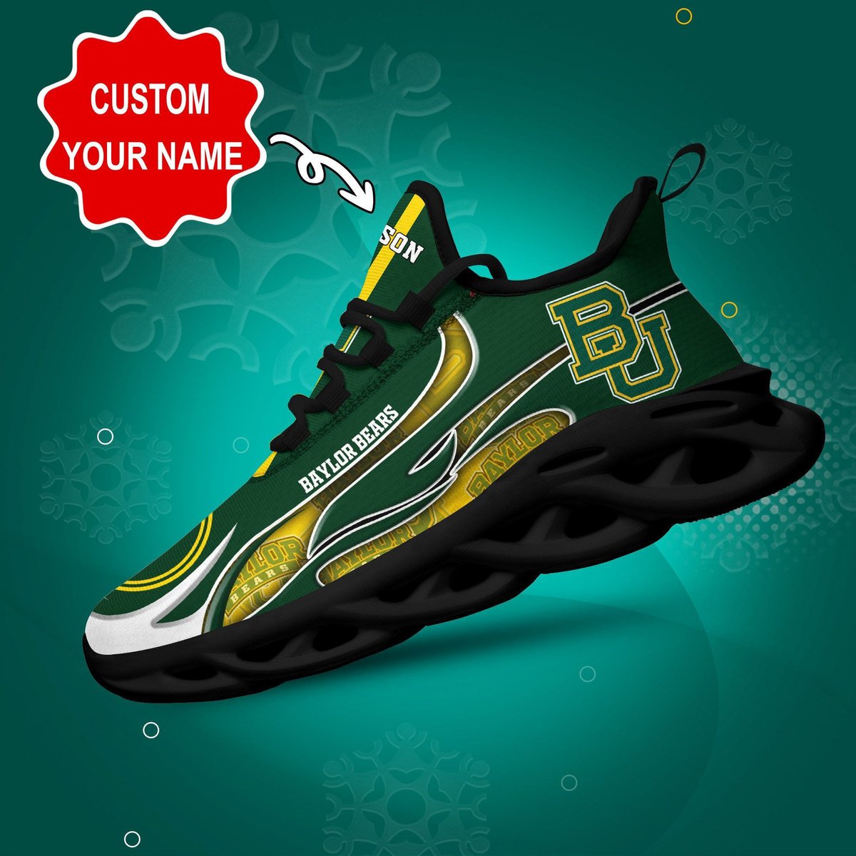 Baylor Bears Personalized Max Soul Sneaker Dtms189062 For Men Women