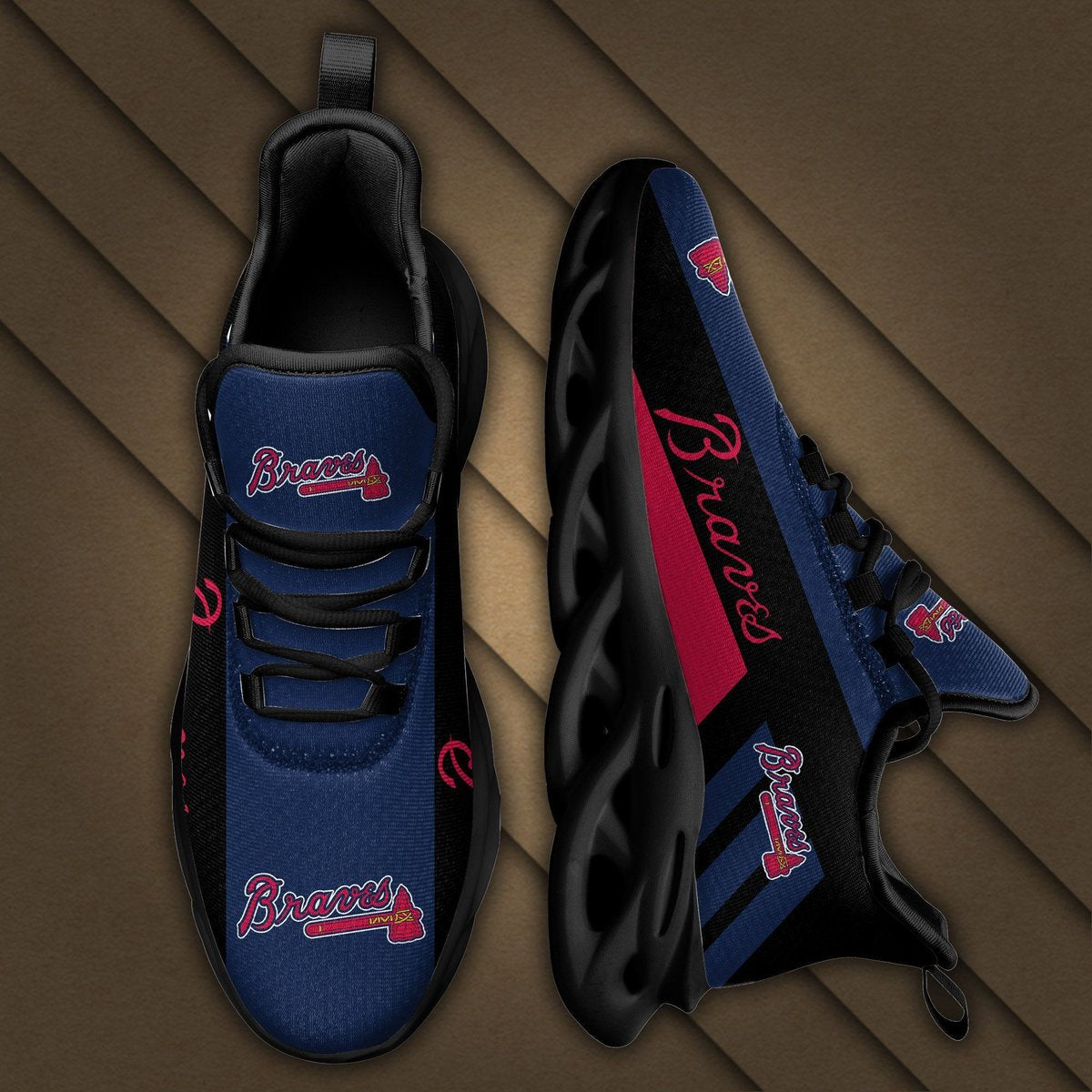 Atlanta Braves Max Soul Sneakers Running Sports Shoes For Men Women For Men Women