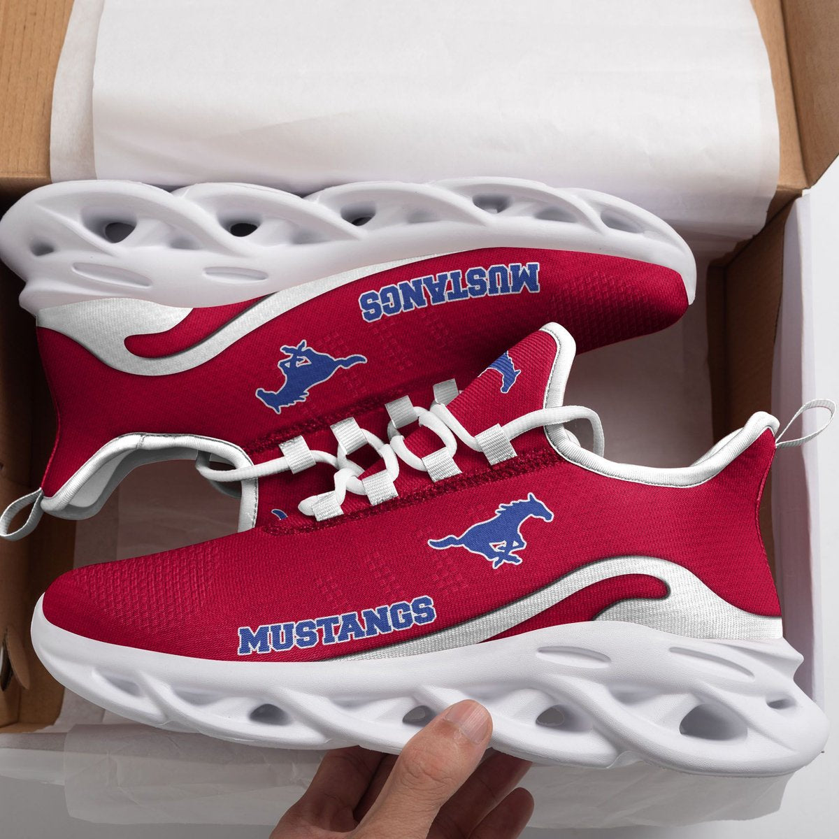 Caa Smu Mustangs New Trending Max Soul Clunky Sneaker Premium Shoes Gift For Sport Lovers