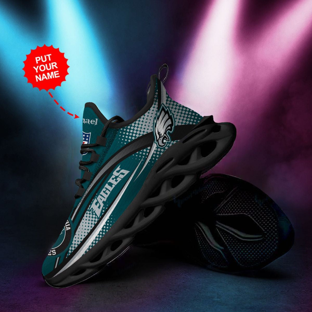 Philadelphia Eagles Custom Personalized Max Soul Sneakers Running Sports Shoes For Men Women For Men Women
