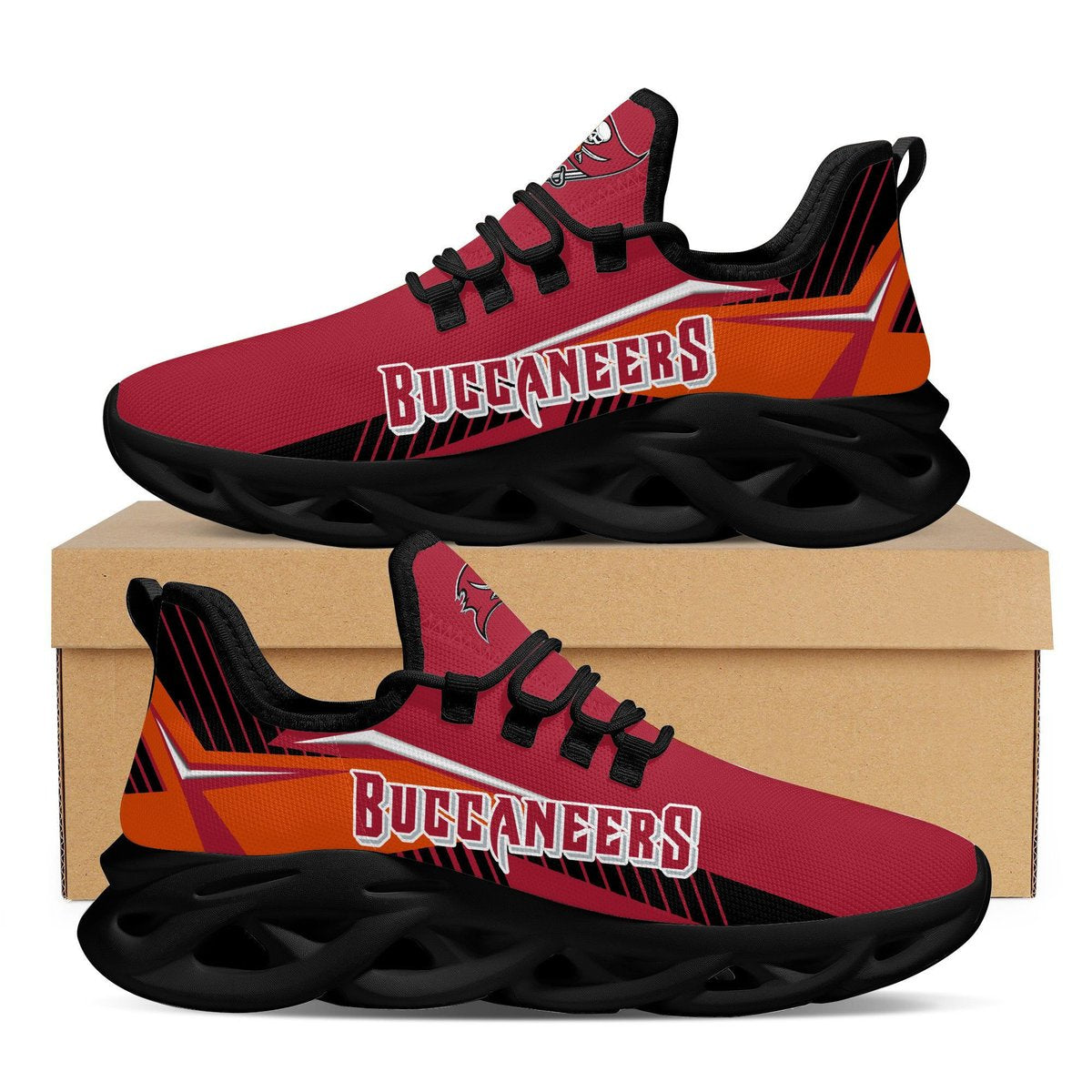 Tampa Bay Buccaneers Max Soul Shoes American Football Running Sports Sneakers Shoes For Men Women Full Size For Men Women