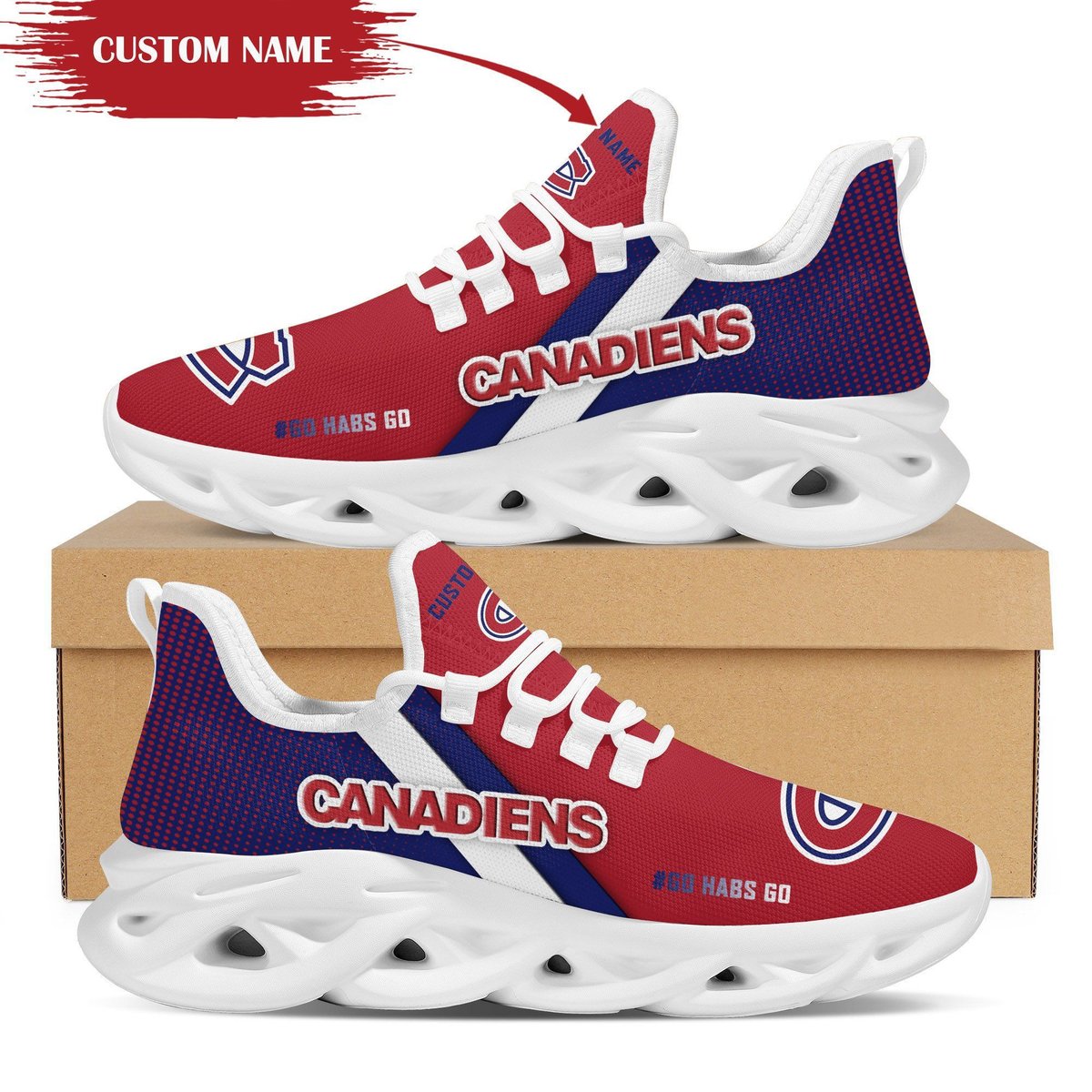 Montreal Canadiens Custom Personalized Max Soul Sneakers Running Sports Shoes For Men Women For Men Women