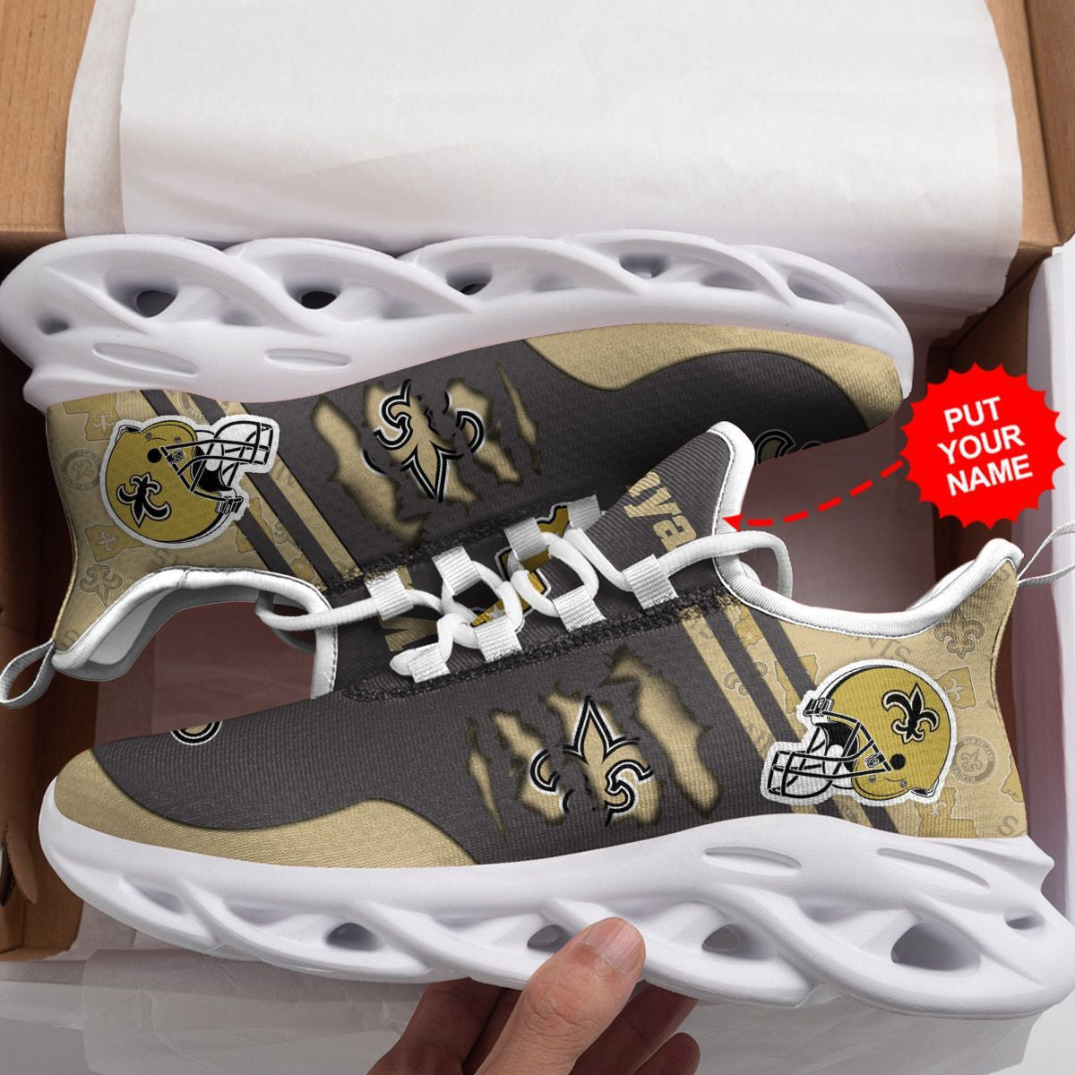 New Orleans Saints Custom Personalized Max Soul Sneakers Running Sports Shoes For Men Women For Men Women