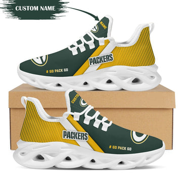 Green Bay Packers Custom Personalized Max Soul Sneakers Running Sports Shoes For Men Women For Men Women