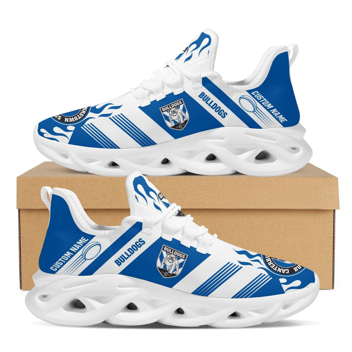 Canterbury-bankstown Bulldogs Custom Personalized Max Soul Sneakers Running Sports Shoes For Men Women Nrl For Men Women