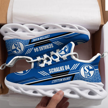 Fc Schalke Custom Personalized Max Soul Sneakers Running Sports Shoes For Men Women Football Fan Football Fan For Men Women
