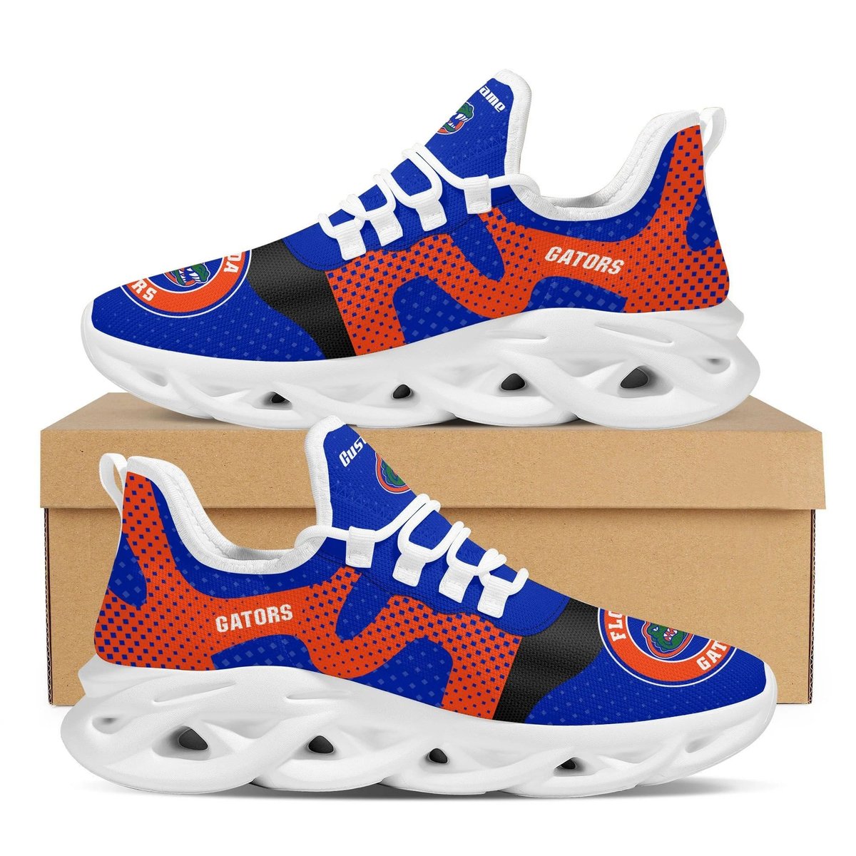 Florida Gators Custom Name Sports Best Seller Design Max Soul Shoes University Of Florida For Men Women
