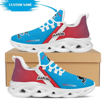 Miami Marlins Custom Personalized Max Soul Sneakers Running Sports Shoes For Men Women For Men Women