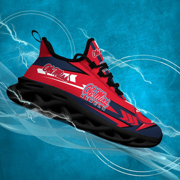 Ole Miss Rebels Ncaa2 Premium Max Soul Sneakers New Trending Gift Fort Sport Lovers, Perfect Choice Camping Travel For Men Women