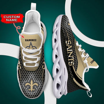 New Orleans Saints Max Soul Shoes Luxury Custom Name 01 M3rtt0207 For Men Women
