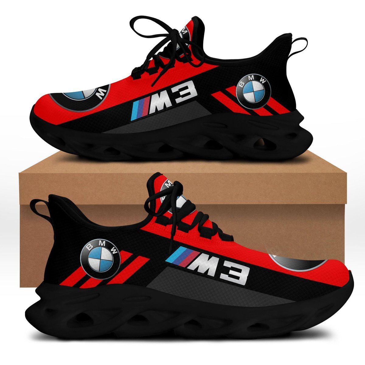 Bmw M3 Max Soul Sneakers Shoes, Gift For Fan 117, Running Shoes Max Soul Sneakers
