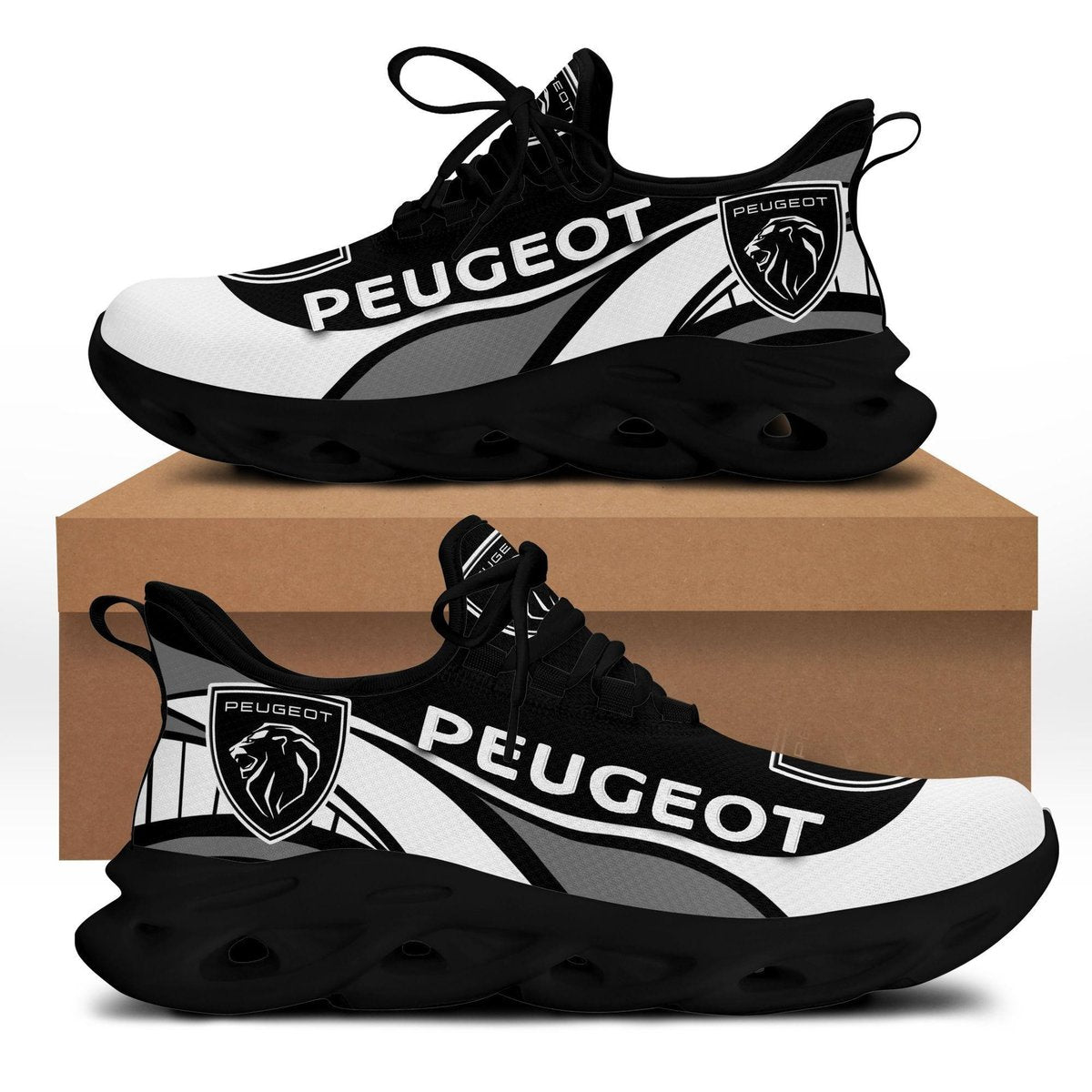 Peugeot Max Soul Sneakers Shoes, Gift For Fan 27, Running Shoes Max Soul Sneakers