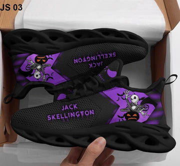Jack Skellington The Nightmare Before Christmas 1k534 Gifts For Fans Black Running Shoes Max Soul Sneakers