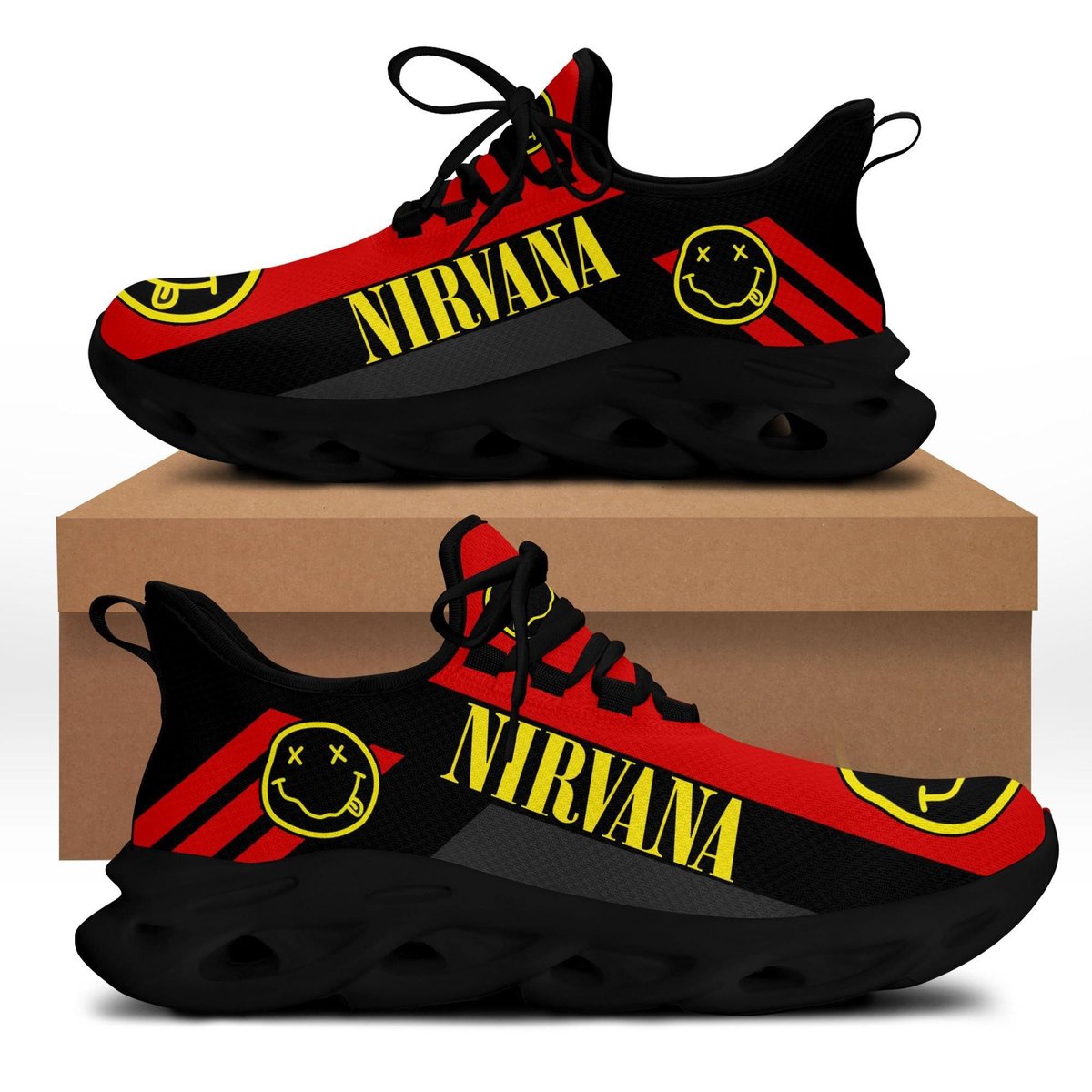 Nirvana Music Band 5k58 Gifts For Fans Running Shoes Max Soul Sneakers