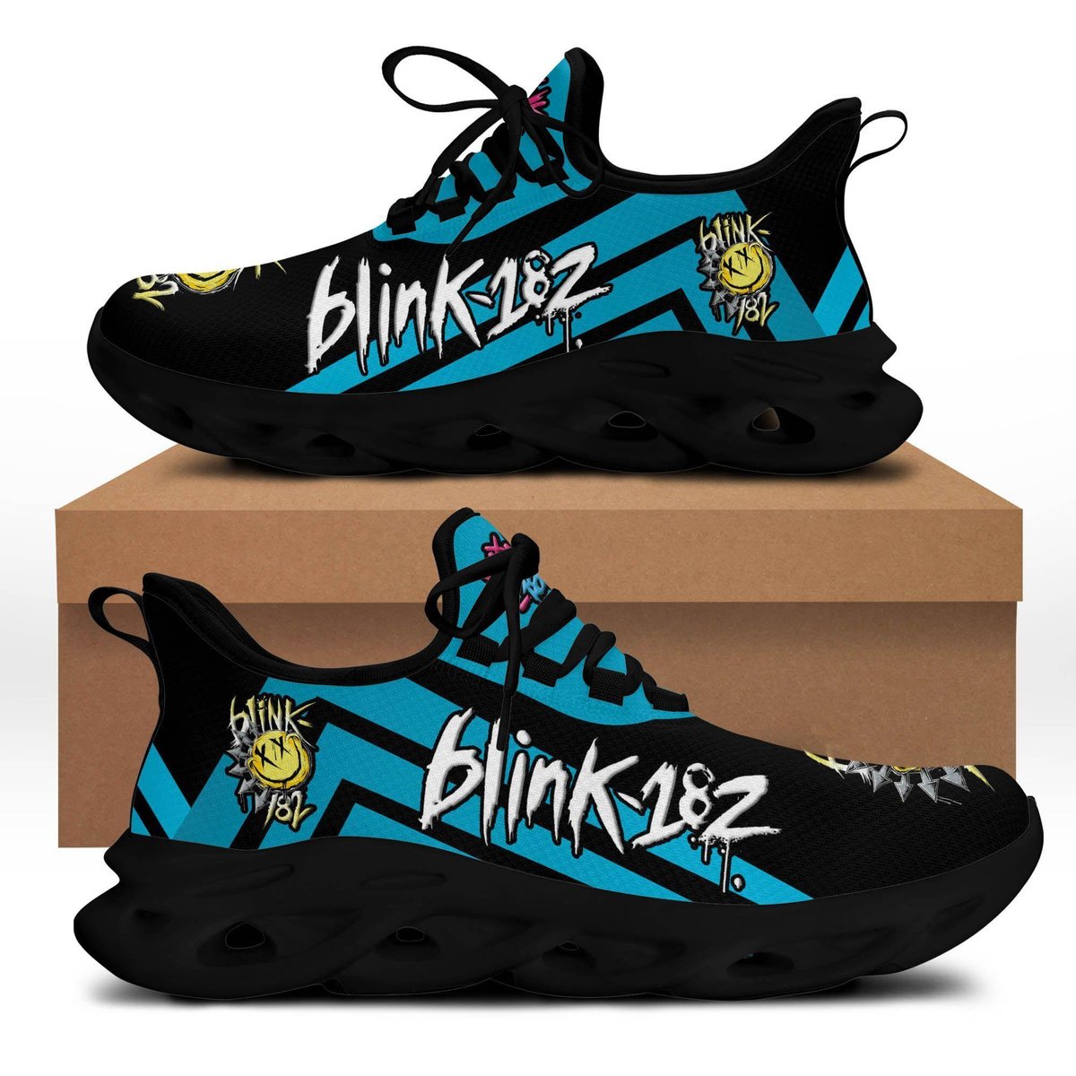 Blink 182 Max Soul Sneakers Shoes, Gift For Fan 68, Running Shoes Max Soul Sneakers
