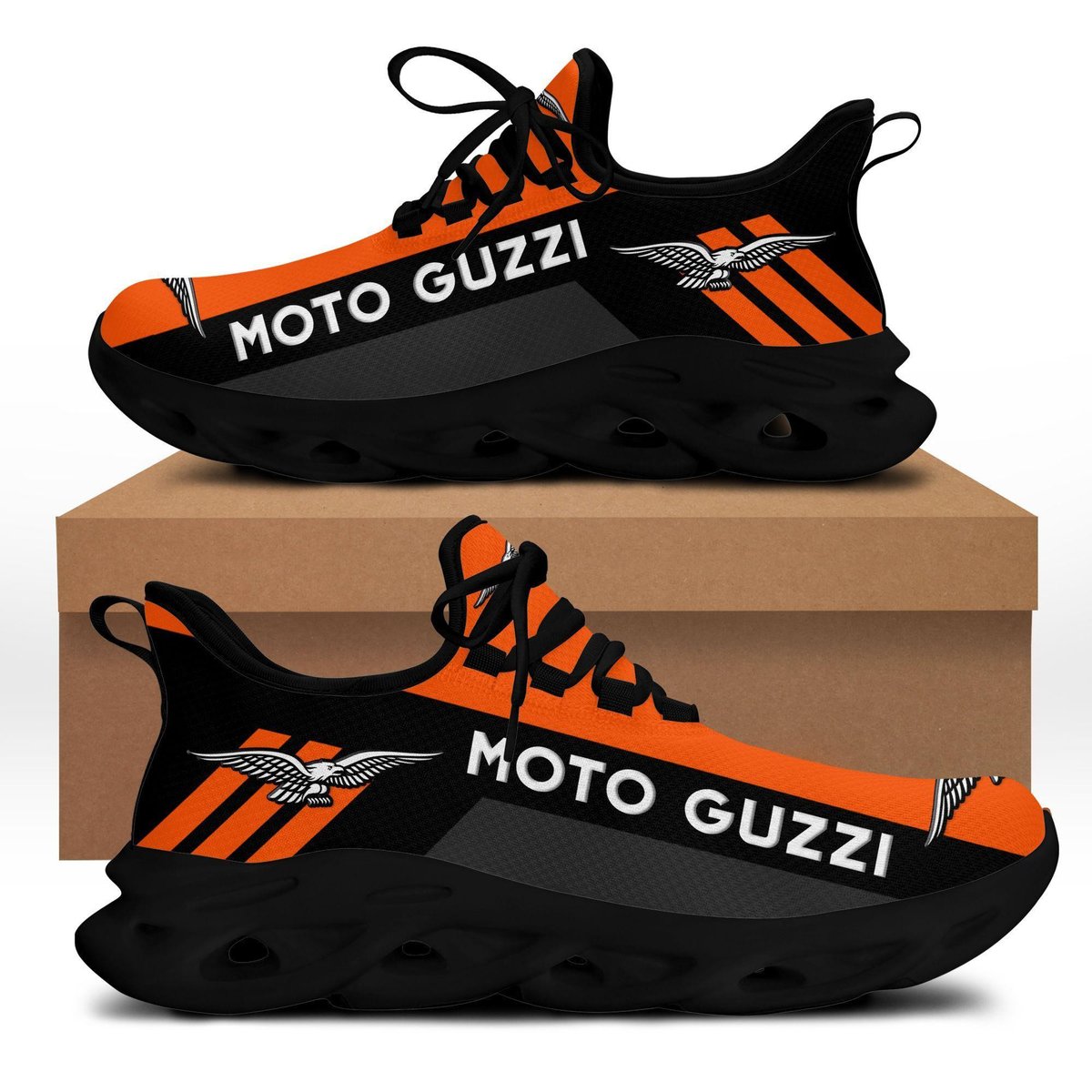 Moto Guzzi Max Soul Sneakers Shoes 85, Gift For Fan Running Shoes Max Soul Sneakers