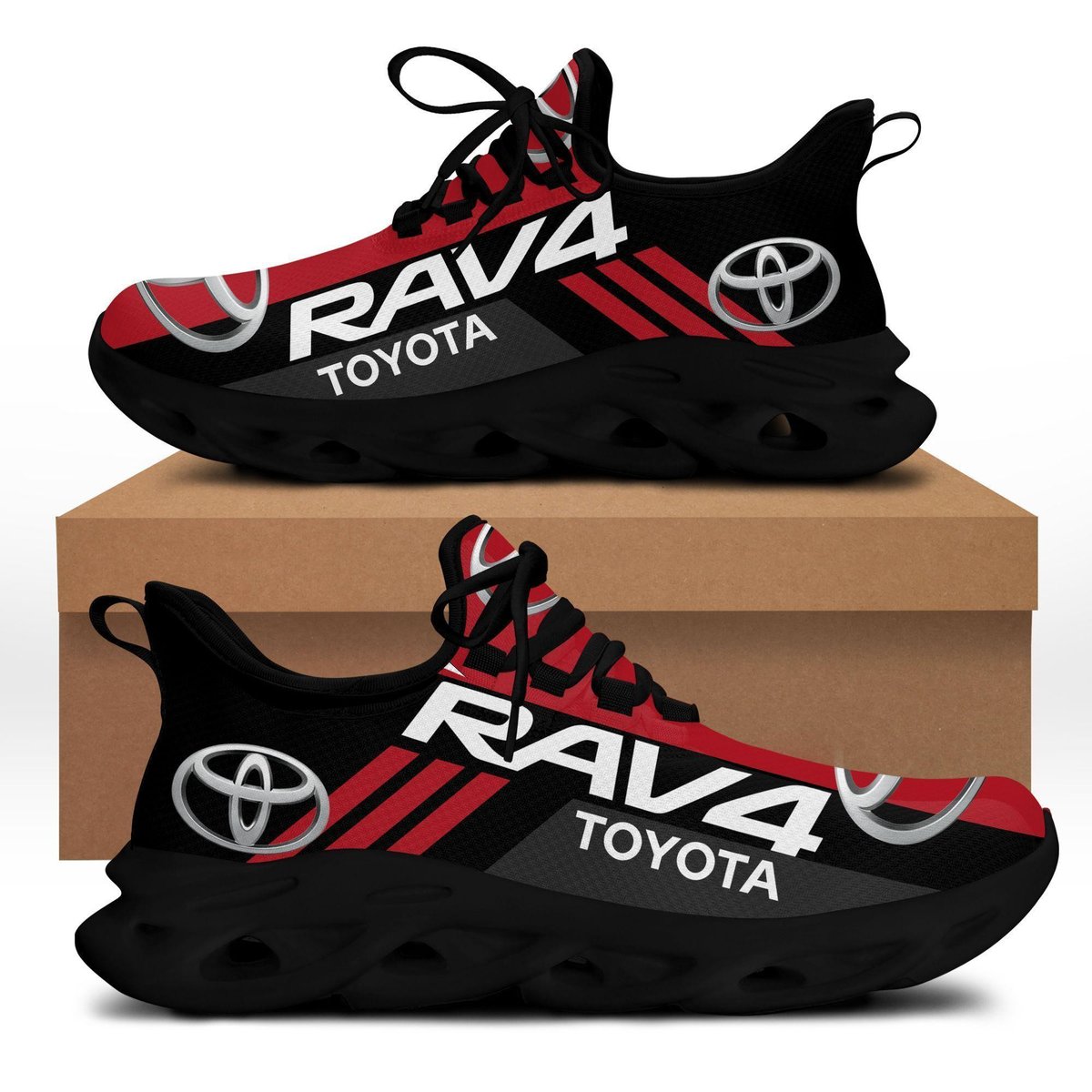 Toyota Rav4 Max Soul Sneakers Shoes, Gift For Fan 114, Running Shoes Max Soul Sneakers