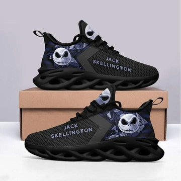 Jack Skellington The Nightmare Before Christmas 1k533 Gifts For Fans Black Running Shoes Max Soul Sneakers
