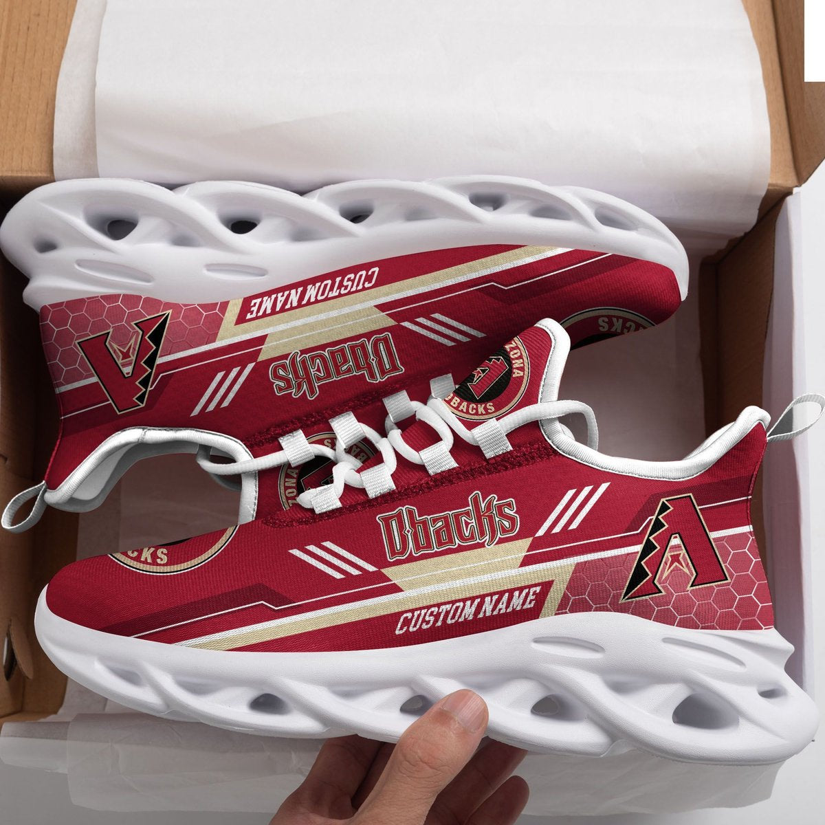 Arizona Diamondbacks Custom Personalized Max Soul Sneakers Running Sports Shoes For Men Women Football Fan Football Fan For Men Women