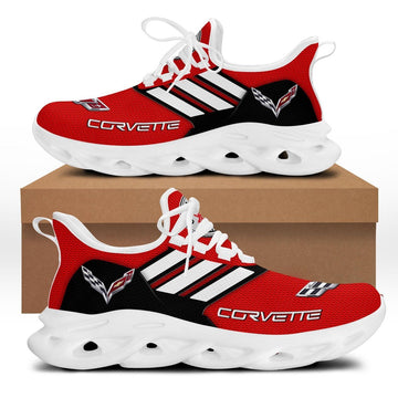 Chevrolet Corvette Running Racing Car 4k518 Gifts For Fans Running Shoes Max Soul Sneakers