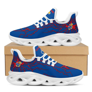 Kansas Jayhawks Custom Name Stylish Graffiti Personality Max Soul Shoes University Of Kansas For Men Women