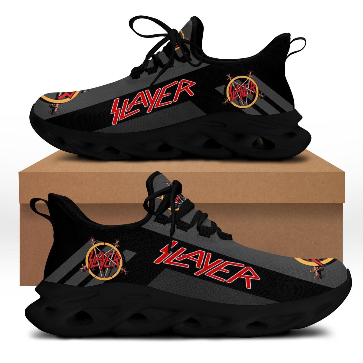 Slayer Rock Band 5k47 Gifts For Fans Running Shoes Max Soul Sneakers