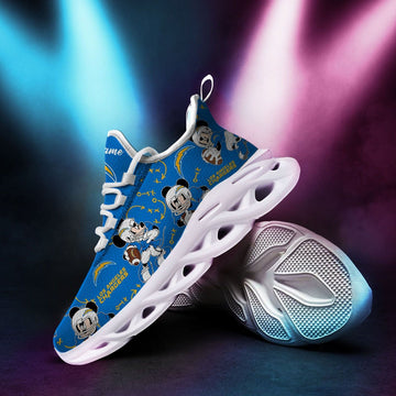 Los Angeles Chargers Mickey Custom Personalized Max Soul Sneakers Running Sports Shoes For Men Women For Men Women