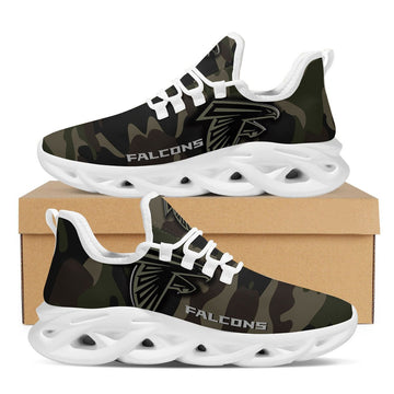 Atlanta Falcons Camo Camouflage Design Trending Max Soul Clunky Sneaker Shoes For Mens Womensamerican Football Team Fans For Men Women