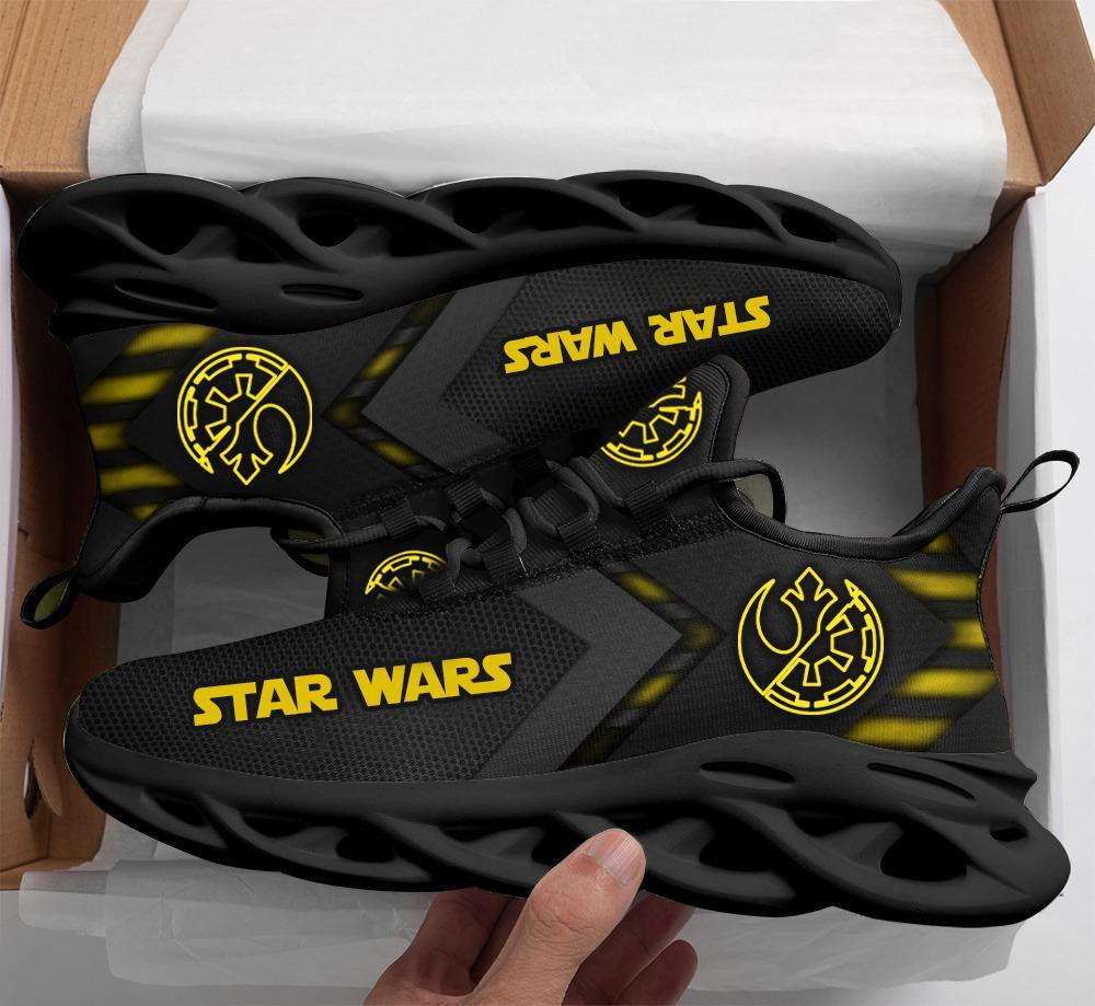Star Wars Rebel Empire Symbol Movies 1k540 Gifts For Fans Black Running Shoes Max Soul Sneakers