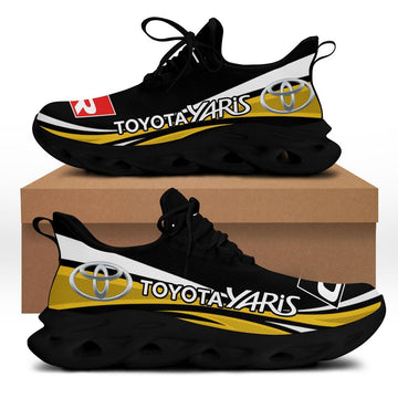 Toyota Yaris Max Soul Sneakers Shoes 81, Gift For Fan Running Shoes Max Soul Sneakers