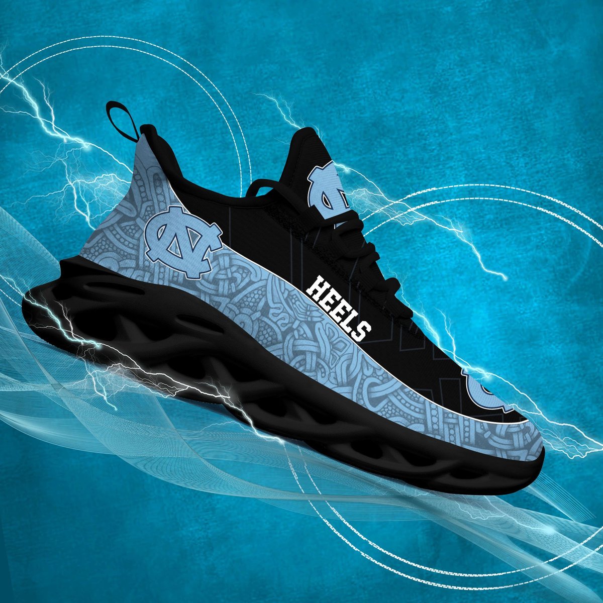 Orth Carolina Tar Heels Ncaa2 Max Soul Sneakers New Trending Gift For Sport Lovers, Perfect Choice Camping Travel