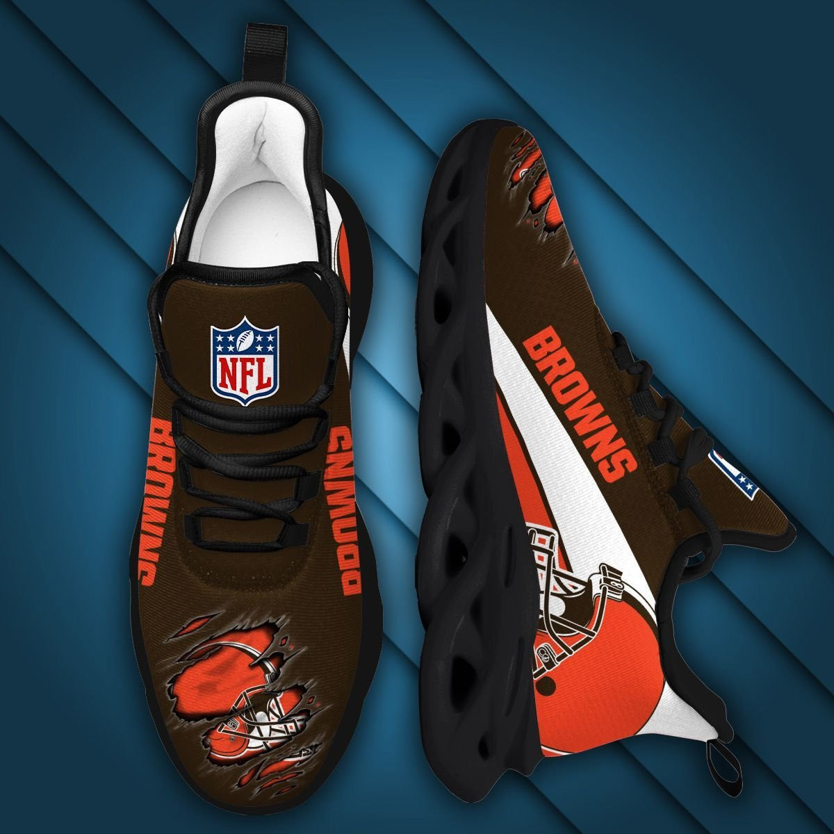 Cleveland Browns Max Soul Sneakers Running Sports Shoes For Men Women For Men Women