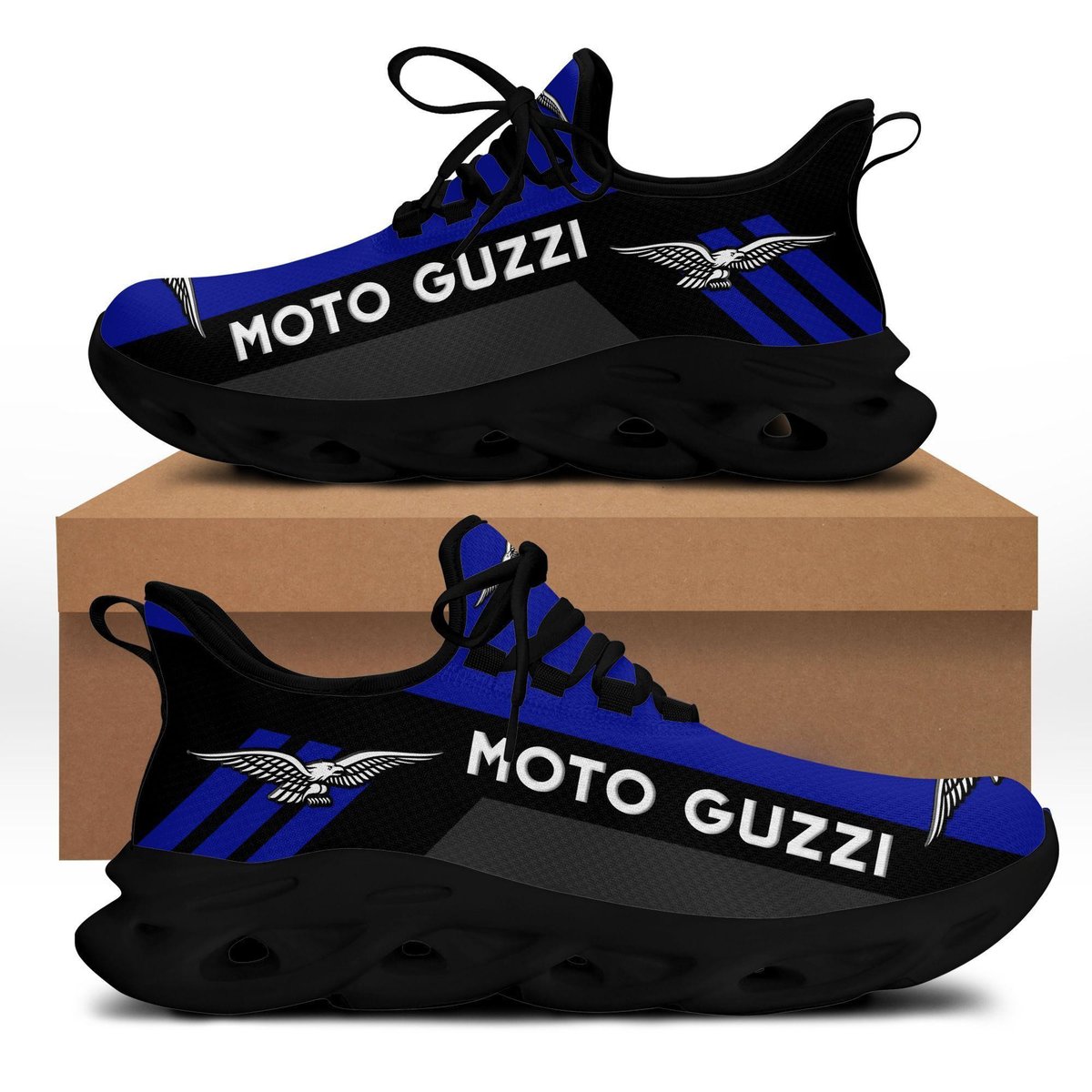 Moto Guzzi Max Soul Sneakers Shoes 80, Gift For Fan Running Shoes Max Soul Sneakers