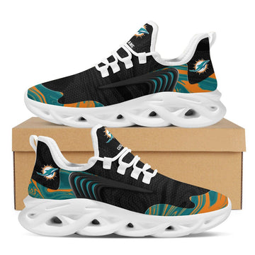 Miami Dolphins Team Custom Personalized With Name Max Soul Sneakers Running Sports Shoes For Men Women Adults Football For Men Women