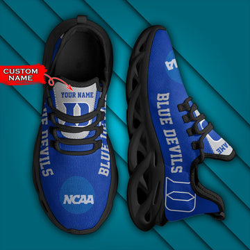 Ncaa Duke Blue Devils Max Soul Sneaker Personalized Custom Name Gift For Sport Lovers For Men Women