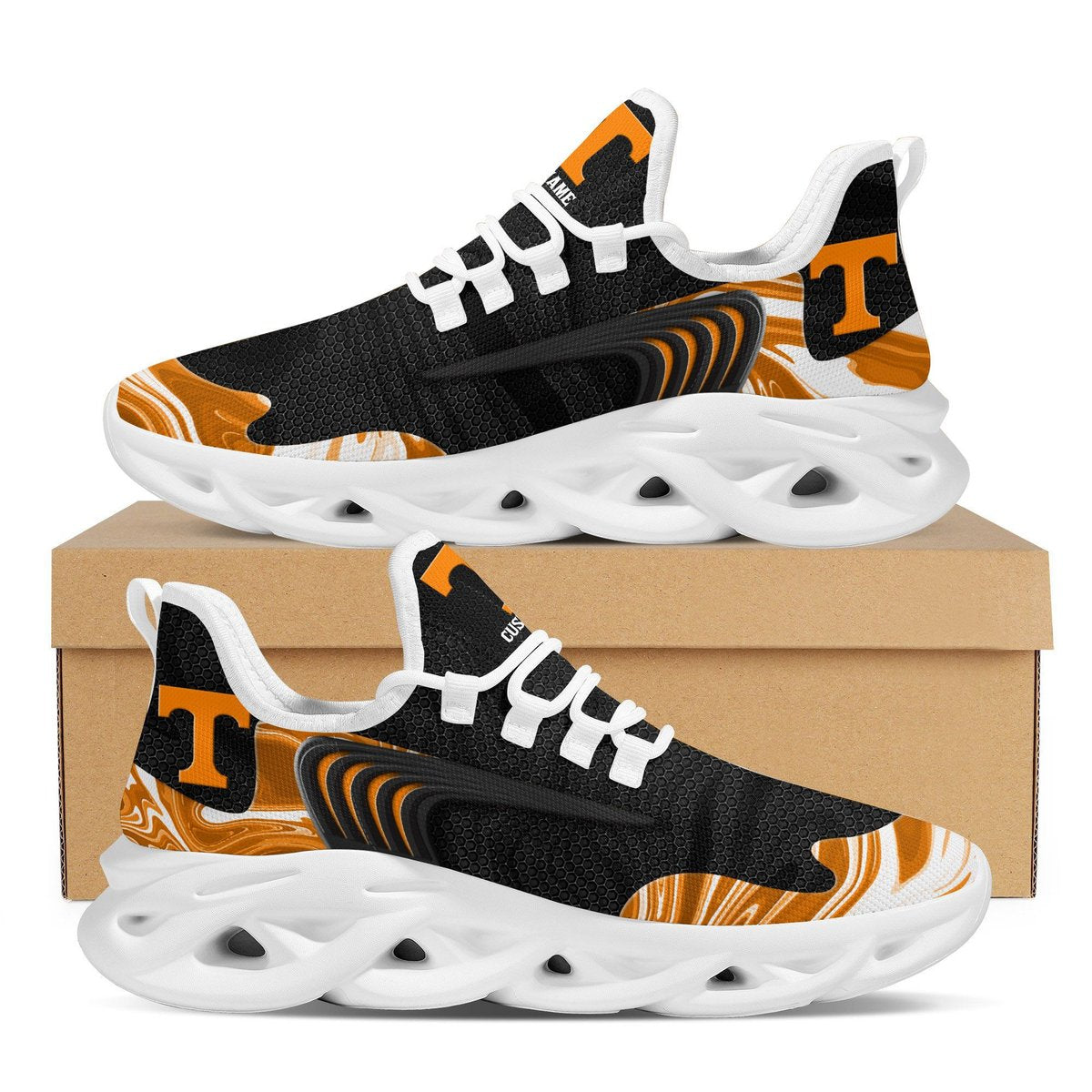Tennessee Volunteers Team Custom Personalized With Name Max Soul Sneakers Running Sports Shoes For Men Women Adults Football For Men Women