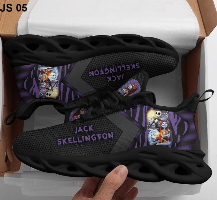 Jack Skellington The Nightmare Before Christmas 1k538 Gifts For Fans Black Running Shoes Max Soul Sneakers