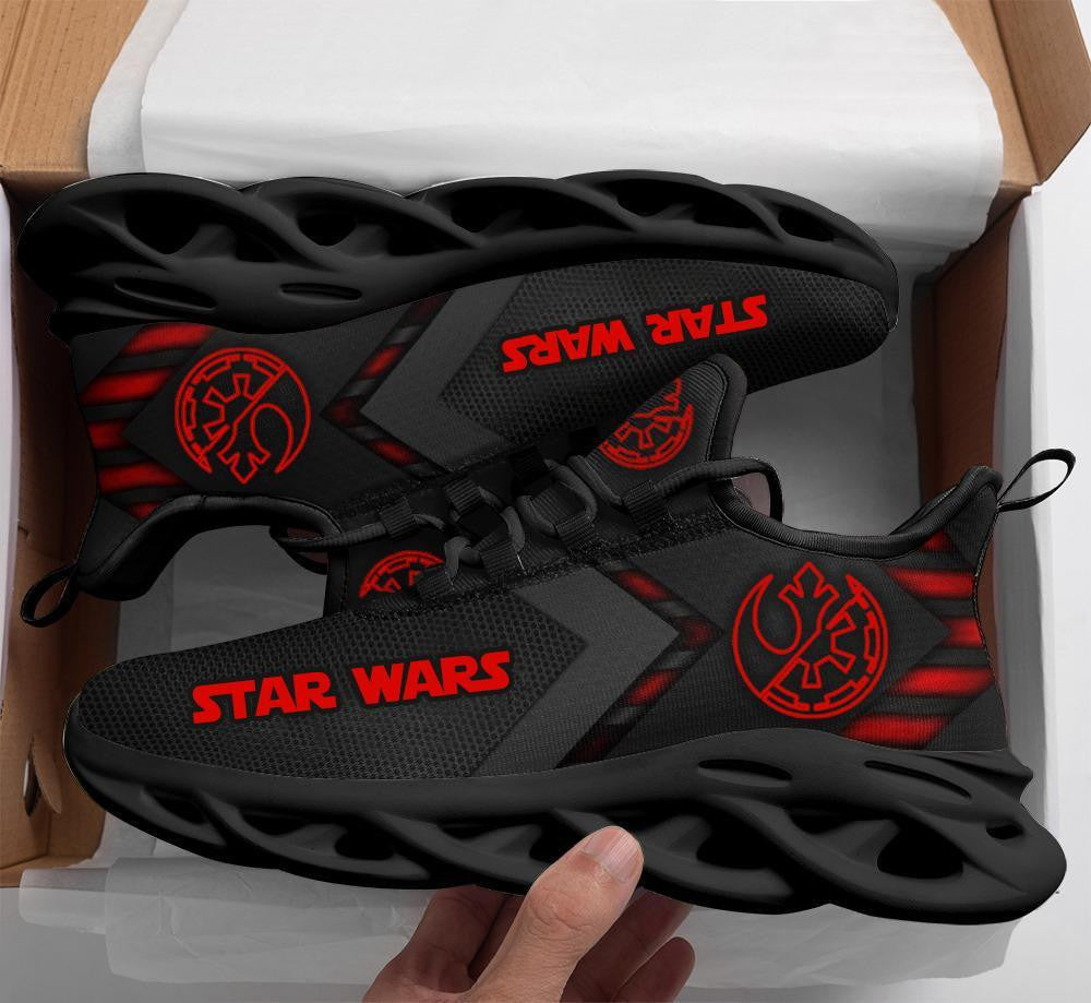 Star Wars Rebel Empire Symbol Movies 1k541 Gifts For Fans Black Running Shoes Max Soul Sneakers