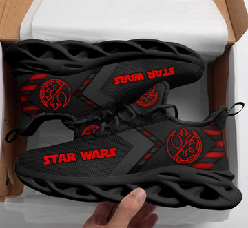 Star Wars Rebel Empire Symbol Movies 1k541 Gifts For Fans Black Running Shoes Max Soul Sneakers