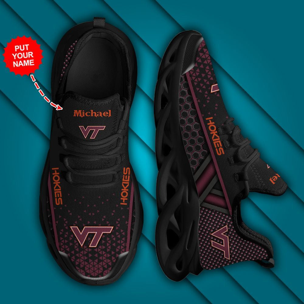 Virginia Tech Hokies Shoes Max Soul Luxury 2 Custom Name 05 M3rtt0278 For Men Women
