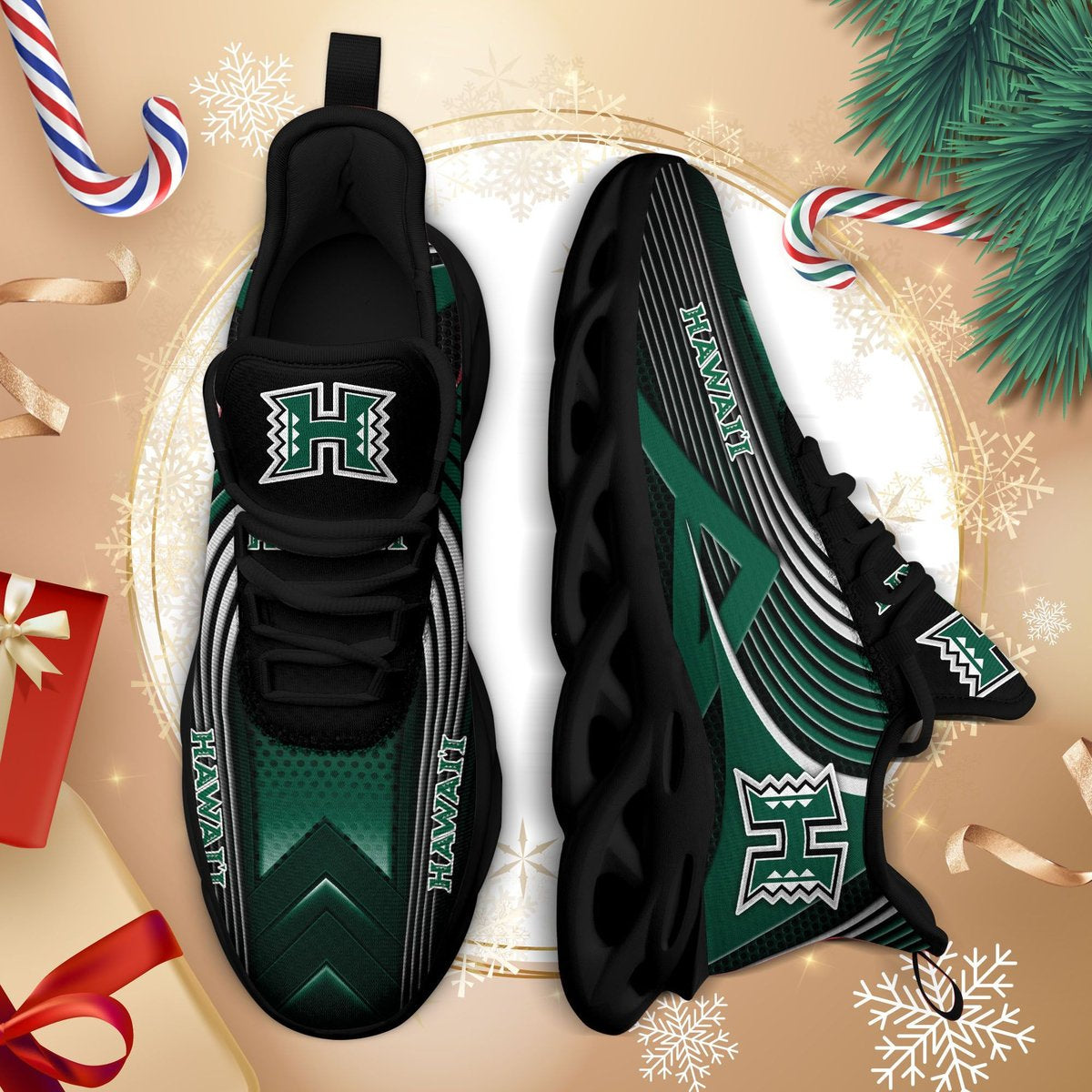Awaii Rainbow Warriors Ncaa3-max Soul Sneakers For This Season Tu26838 Perfect Choice Sport Beautiful Printing