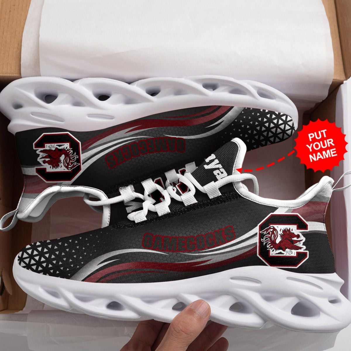 South Carolina Gamecocks Custom Personalized Max Soul Sneakers Running Sports Shoes For Men Women For Men Women