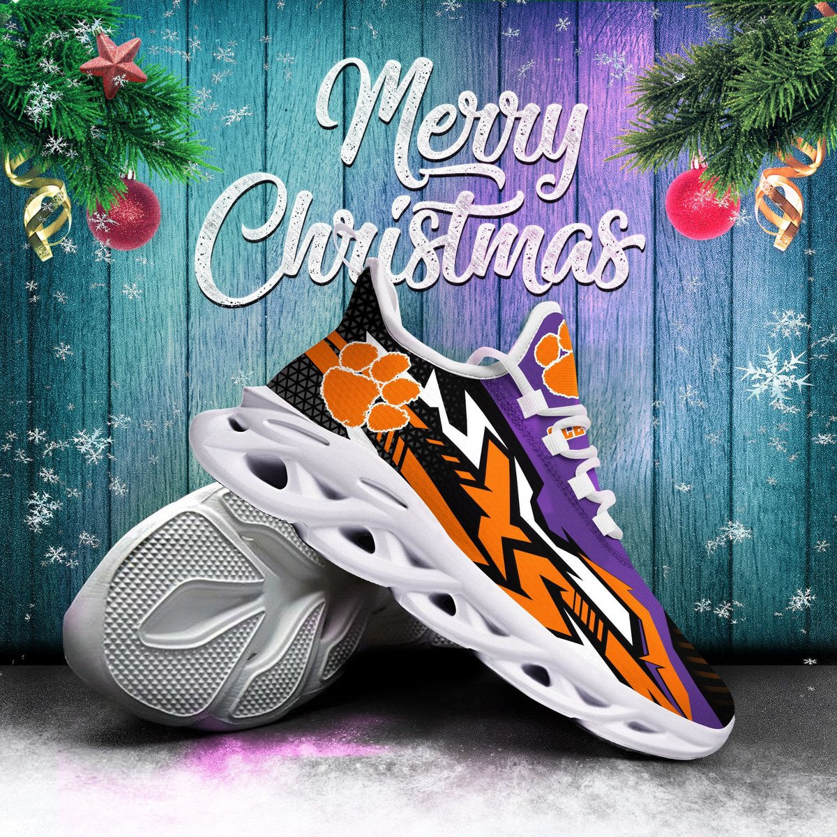 Lemson Tigers Ncaa1-max Soul Sneakers Christmas Td26802 Perfect Choice Sport Beautiful Printing