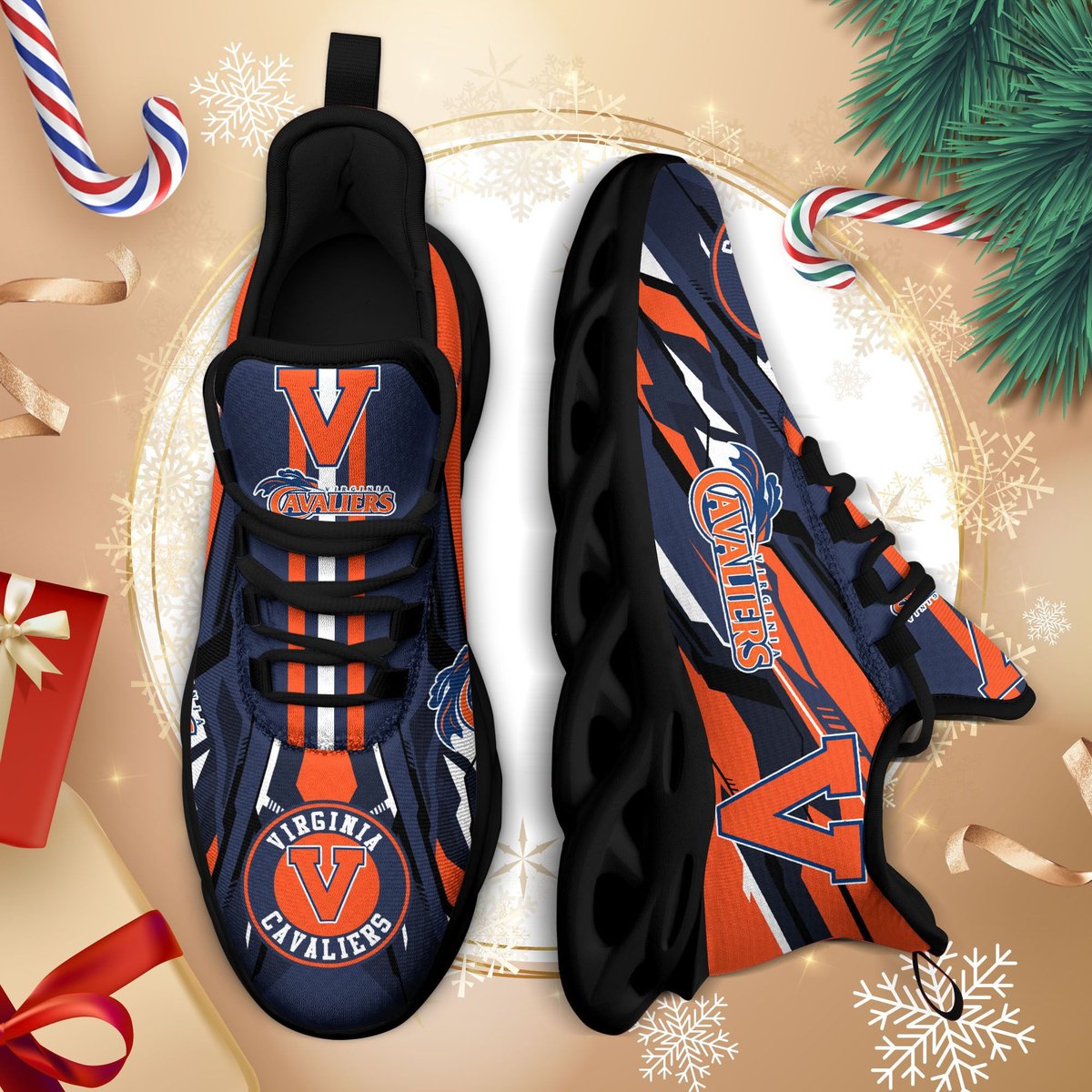 Virginia Cavaliers Ncaa3-max Soul Sneakers For This Season Na26574 Perfect Choice Sport Beautiful Printing For Men Women