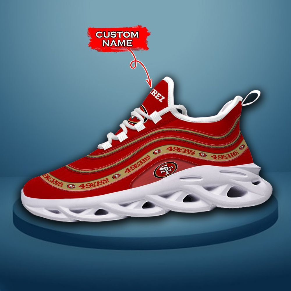 San Francisco 49ers Max Soul Shoes Luxury Custom Name 03 M3htn0856 For Men Women