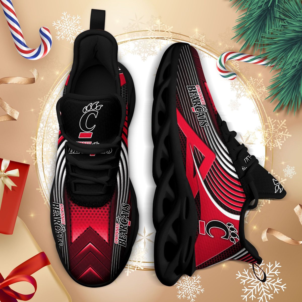 Cincinnati Bearcats Ncaa3-max Soul Sneakers For This Season Tu26838 Perfect Choice Sport Beautiful Printing For Men Women